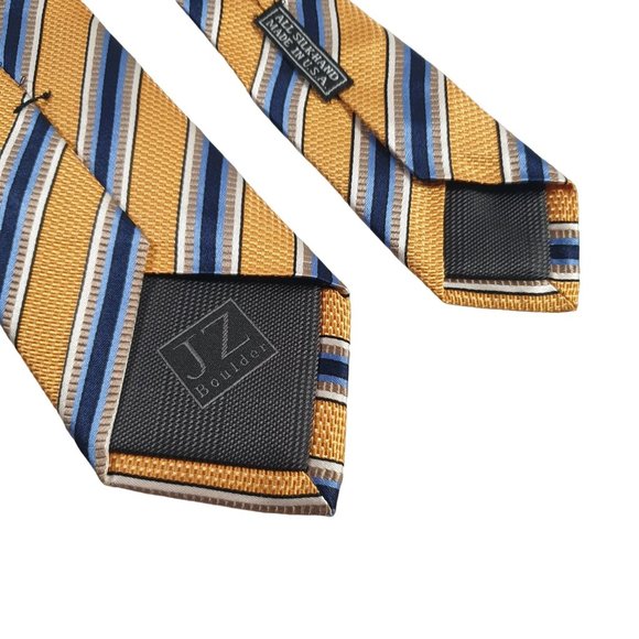JZ Richards Mens Necktie Designer Accessory Office Work All Silk Luxury Dad Gift - Picture 4 of 6